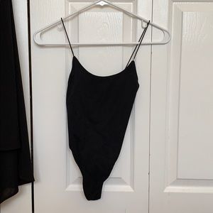 Spaghetti strap one piece